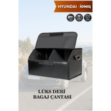 Automod Hyundai Ioniq Uyumlu Kapaklı Battal Boy Lüks Deri Siyah Çanta Premium