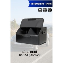 Automod Mitsubishi Safir Uyumlu Kapaklı Deri Lüks Battal Boy Siyah Çanta Premium