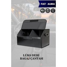 Automod Fiat Albea Uyumlu Deri Kapaklı Battal Boy Lüks Siyah Çanta Premium