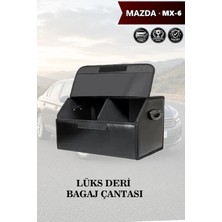 Automod Mazda Mx6 Uyumlu Deri Lüks Kapaklı Battal Boy Siyah Çanta Premium