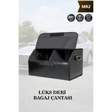 Automod Mr2 Uyumlu Kapaklı Lüks Deri Battal Boy Siyah Çanta Premium