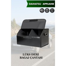 Automod Daihatsu Applause Uyumlu Battal Boy Deri Kapaklı Lüks Siyah Çanta Premium