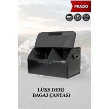 Automod Prado Uyumlu Battal Boy Deri Kapaklı Lüks Siyah Çanta Premium