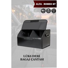 Automod Alfa Romeo Gt Uyumlu Lüks Deri Battal Boy Kapaklı Siyah Çanta Premium