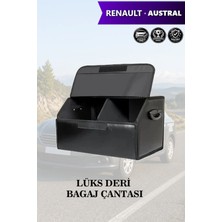 Automod Renault Austral Uyumlu Deri Kapaklı Lüks Battal Boy Siyah Çanta Premium