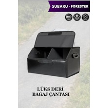 Automod Subaru Forester Uyumlu Battal Boy Lüks Kapaklı Deri Siyah Çanta Premium