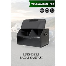 Automod Volkswagen Fox Uyumlu Battal Boy Lüks Deri Kapaklı Siyah Çanta Premium