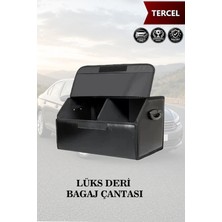 Automod Tercel Uyumlu Lüks Deri Kapaklı Battal Boy Siyah Çanta Premium