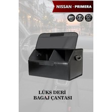 Automod Nissan Primera Uyumlu Lüks Deri Battal Boy Kapaklı Siyah Çanta Premium
