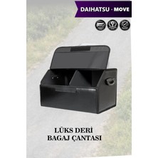 Automod Daihatsu Move Uyumlu Lüks Kapaklı Deri Battal Boy Siyah Çanta Premium