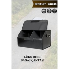 Automod Renault Koleos Uyumlu Deri Kapaklı Battal Boy Lüks Siyah Çanta Premium