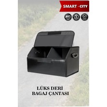 Automod Smart City Uyumlu Kapaklı Battal Boy Lüks Deri Siyah Çanta Premium