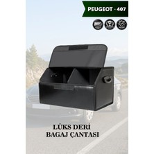 Automod Peugeot 407 Uyumlu Battal Boy Kapaklı Lüks Deri Siyah Çanta Premium