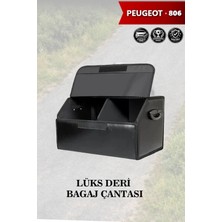 Automod Peugeot 806 Uyumlu Kapaklı Battal Boy Deri Lüks Siyah Çanta Premium