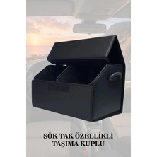 Automod Volkswagen Taro Uyumlu Lüks Kapaklı Battal Boy Deri Siyah Çanta Premium