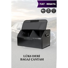 Automod Fiat Regata Uyumlu Kapaklı Deri Battal Boy Lüks Siyah Çanta Premium