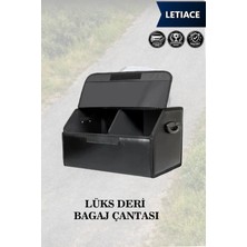 Automod Letiace Uyumlu Kapaklı Lüks Deri Battal Boy Siyah Çanta Premium