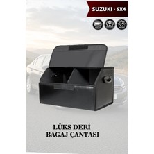 Automod Suzuki Sx4 Uyumlu Battal Boy Kapaklı Deri Lüks Siyah Çanta Premium