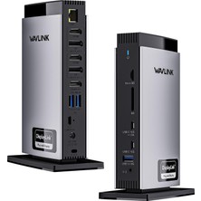 Wavlink Wavlınk Displaylink Bağlantı Istasyonu Üçlü Ekran 4K@60Hz, 3hdmı, 2dp