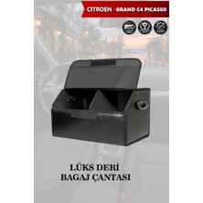 Automod Citroen Grand C4 Picasso Uyumlu Kapaklı Deri Lüks Battal Boy Siyah Çanta Premium
