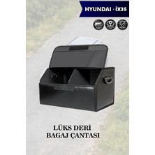 Automod Hyundai IX35 Uyumlu Battal Boy Lüks Kapaklı Deri Siyah Çanta Premium