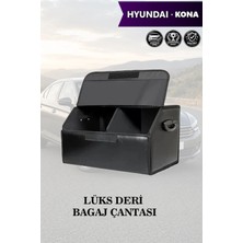 Automod Hyundai Kona Uyumlu Kapaklı Lüks Battal Boy Deri Siyah Çanta Premium
