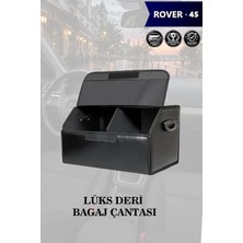 Automod Rover 45 Uyumlu Deri Kapaklı Battal Boy Lüks Siyah Çanta Premium