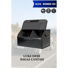 Automod Alfa Romeo 155 Uyumlu Kapaklı Lüks Deri Battal Boy Siyah Çanta Premium