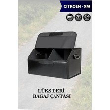 Automod Citroen Xm Uyumlu Deri Kapaklı Battal Boy Lüks Siyah Çanta Premium