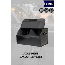Automod Dyna Uyumlu Deri Lüks Battal Boy Kapaklı Siyah Çanta Premium