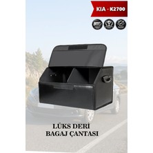 Automod Kia K2700 Uyumlu Kapaklı Battal Boy Lüks Deri Siyah Çanta Premium