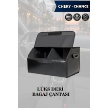 Automod Chery Chance Uyumlu Battal Boy Kapaklı Deri Lüks Siyah Çanta Premium