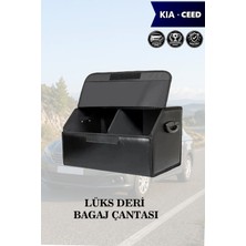 Automod Kia Ceed Uyumlu Battal Boy Kapaklı Lüks Deri Siyah Çanta Premium