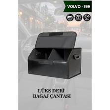 Automod Volvo S60 Uyumlu Deri Lüks Battal Boy Kapaklı Siyah Çanta Premium
