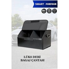 Automod Smart Forfour Uyumlu Battal Boy Lüks Deri Kapaklı Siyah Çanta Premium