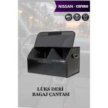 Automod Nissan Cefiro Uyumlu Lüks Battal Boy Kapaklı Deri Siyah Çanta Premium