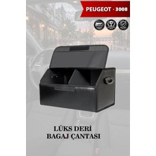Automod Peugeot 3008 Uyumlu Battal Boy Deri Lüks Kapaklı Siyah Çanta Premium