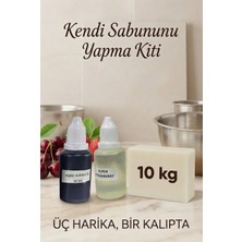 Organik Hekim Kendi Sabununu Yap! 10 kg Opak Sabun Bazı + Superstrawberry Esansı +Vişne Kırmızısı Boya