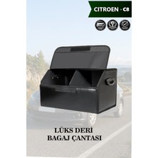 Automod Citroen C8 Uyumlu Kapaklı Battal Boy Lüks Deri Siyah Çanta Premium