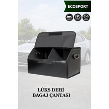 Automod Ecosport Uyumlu Kapaklı Deri Lüks Battal Boy Siyah Çanta Premium