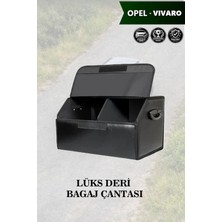 Automod Opel Vivaro Uyumlu Lüks Deri Battal Boy Kapaklı Siyah Çanta Premium