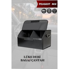 Automod Peugeot Rcz Uyumlu Lüks Kapaklı Battal Boy Deri Siyah Çanta Premium