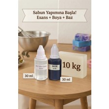 Organik Hekim Kendi Sabununu Yap! 10 kg Opak Sabun Bazı + Blue Soap Esansı +Mor Boya
