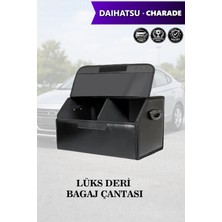 Automod Daihatsu Charade Uyumlu Kapaklı Deri Lüks Battal Boy Siyah Çanta Premium