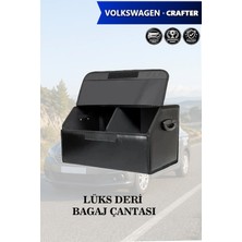 Automod Volkswagen Crafter Uyumlu Kapaklı Battal Boy Deri Lüks Siyah Çanta Premium