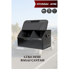 Automod Hyundai Atos Uyumlu Kapaklı Deri Battal Boy Lüks Siyah Çanta Premium