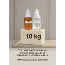 Organik Hekim Kendi Sabununu Yap! 10 kg Opak Sabun Bazı +C.green Esansı +Sarı Boya