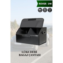 Automod Rover 218 Uyumlu Battal Boy Deri Kapaklı Lüks Siyah Çanta Premium