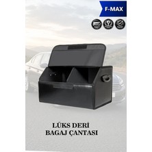 Automod Fmax Uyumlu Kapaklı Lüks Battal Boy Deri Siyah Çanta Premium