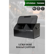 Automod Hyundai Tucson Uyumlu Lüks Kapaklı Battal Boy Deri Siyah Çanta Premium